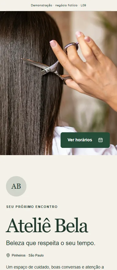 Prévia real do modelo Imersivo
